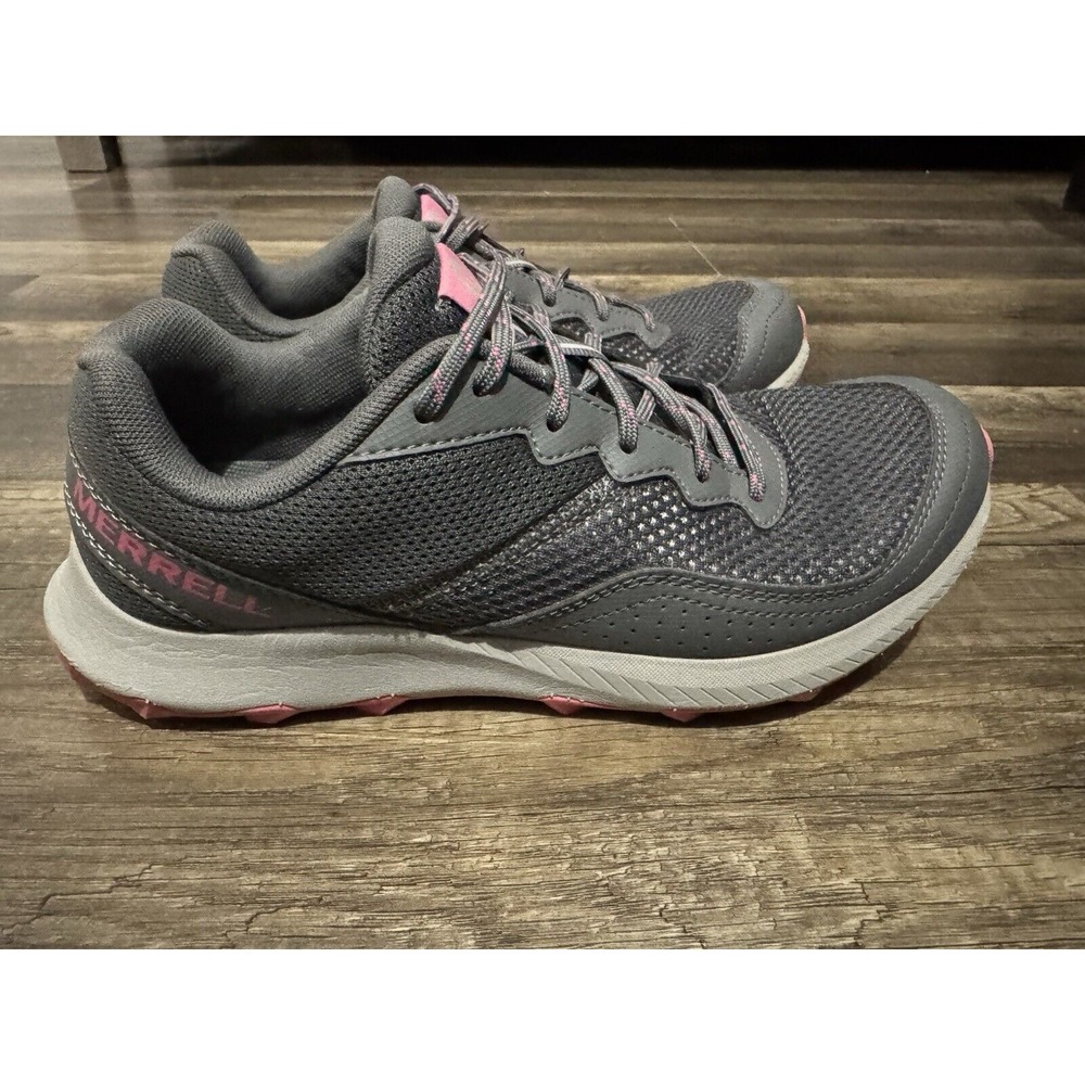 Merrell Sky Rocket Gray and‎ Pink Hiking Shoes Sneakers Size 7